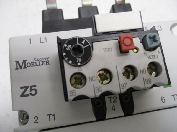 KLOCKNER MOELLER Z5-100/SK3 MOTOR OVERLOAD RELAY 70-100A NSMP