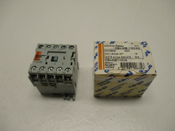 SPRECHNER + SCHUH CS4-40E CONTROL RELAY 110VAC NSMP