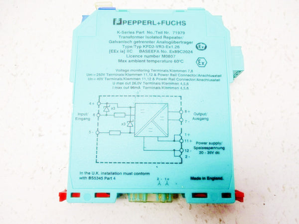 PEPPERL+FUCHS KFD2-VR3-EX1.26 UNMP
