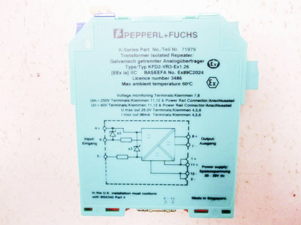 PEPPERL+FUCHS KFD2-VR3-EX1.26 NSMP
