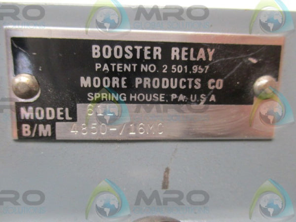 MOORE 61L 4850-/16MC BOOSTER RELAY NSNP