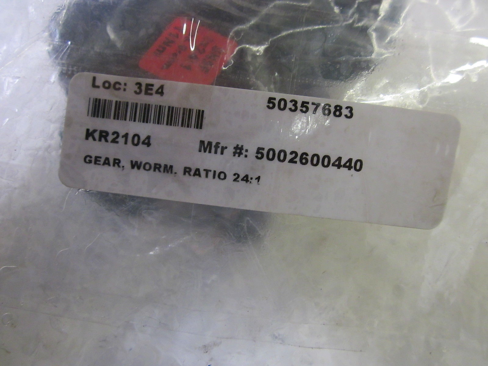 5002600440 GEAR, WORM RATION 24:1 NSNP