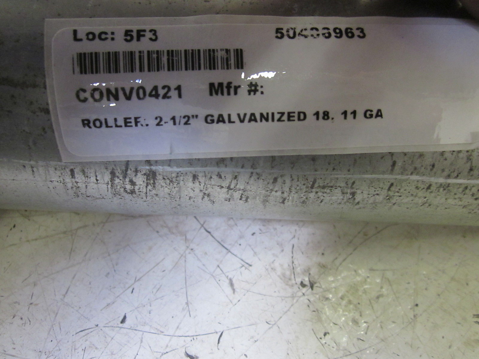 50406963 GALVANIZED ROLLER 2-1/2" UNMP