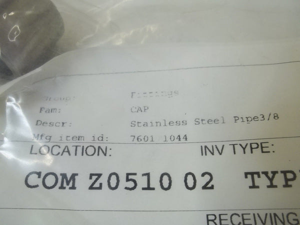 7601 1044 STAINLESS STEEL PIPE 3/8" NSNP