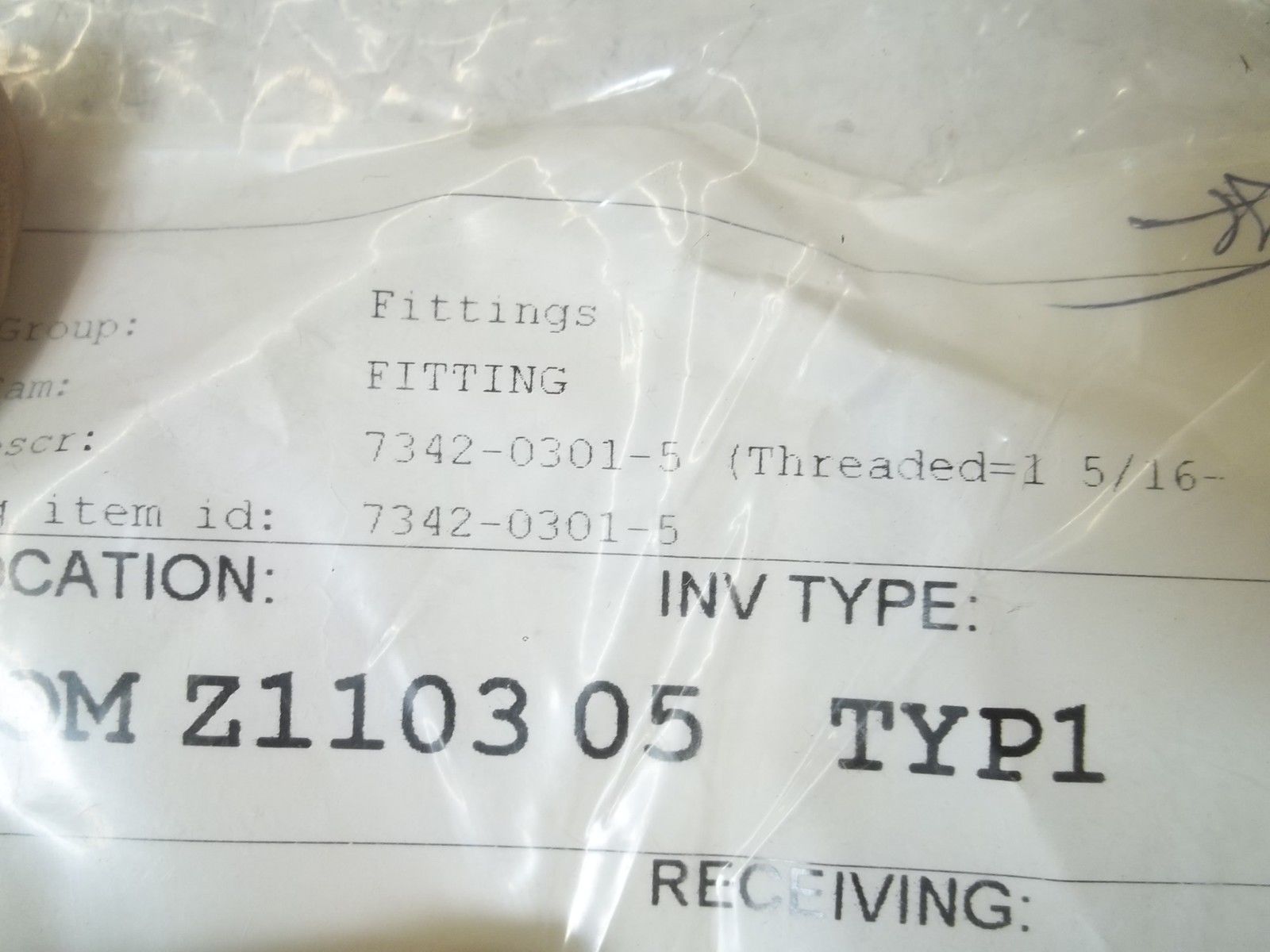 76342-0301-5 FITTINGNSNP