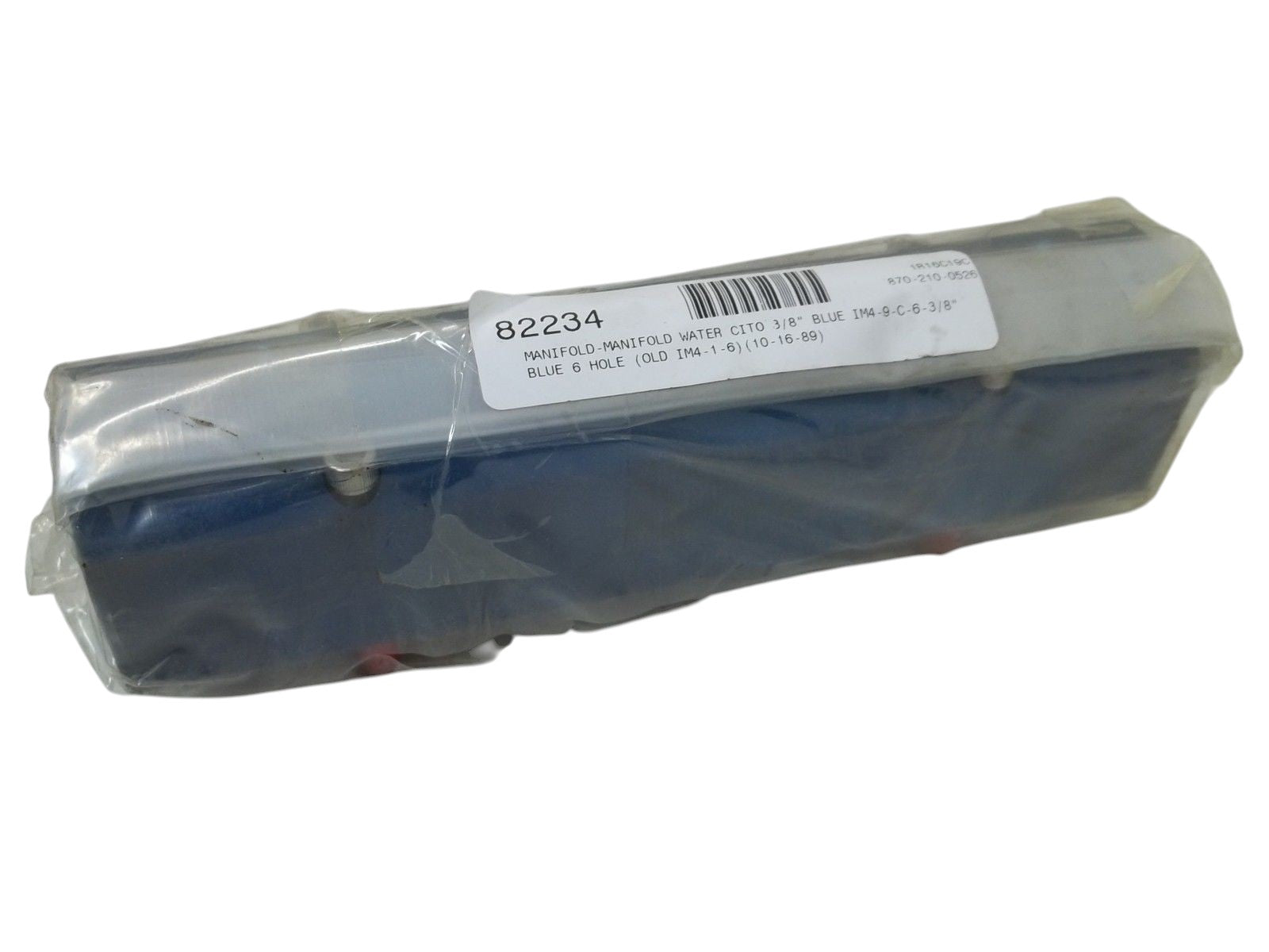 82234 MANIFOLD-MANIFOLD WATER CITO 3/8" BLUE 6-HOLE NSNP