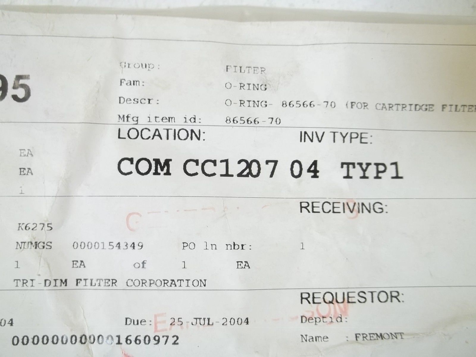 86566-70 O-RING NSNP