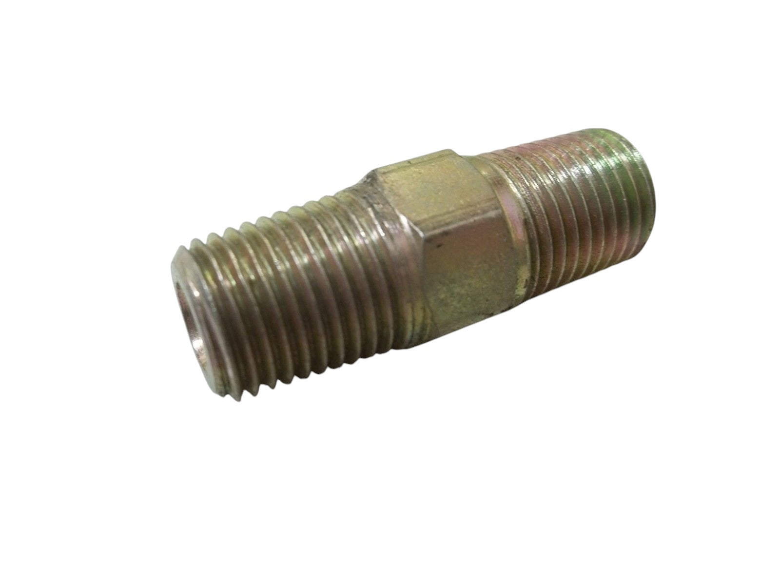 9000-04-04 HEX CLOSE NIPPLE, 1/4" MALE BRITISH PIPE NSNP