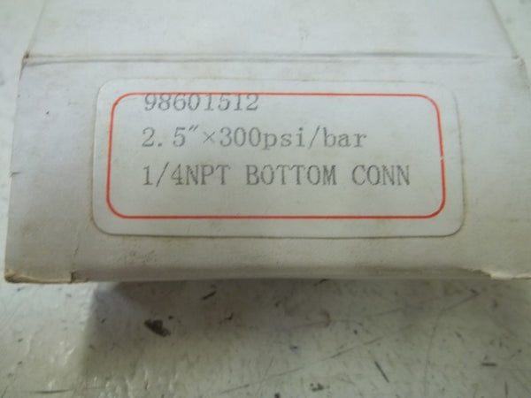 98601512 GAUGE 2.5" X 300PSI/BAR NSMP