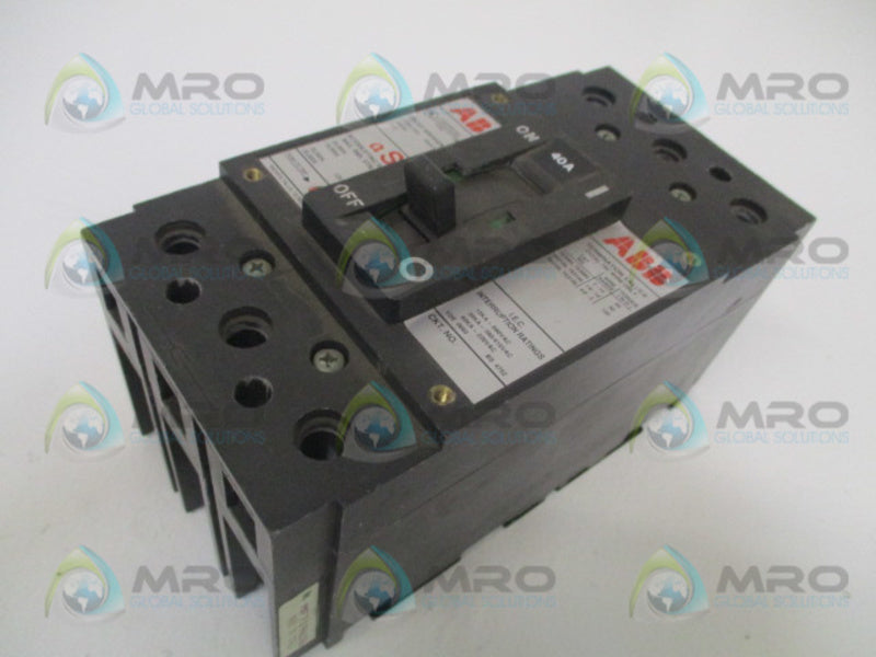 ABB UXAB727131R111 CIRCUIT BREAKER 40A UNMP