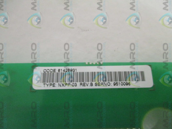 ABB NXPP-03 61487883 CONTROL DISTRIBUTION BOARD KIT NSMP