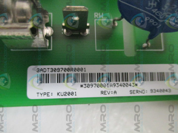 ABB KU2001 3ADT309700R0001 VARISTOR BOARD NSNP