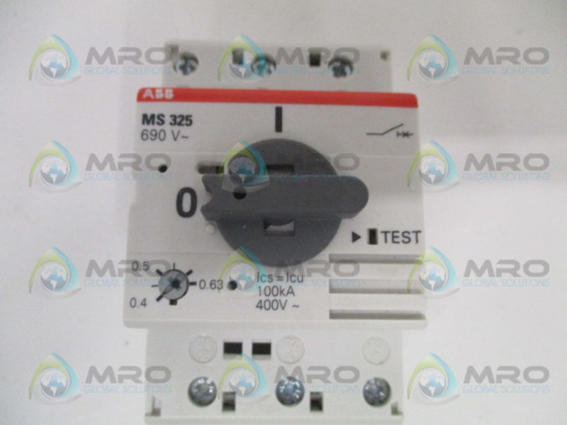 ABB 1SAM150001R0004 MS325-0,63+HK MANUAL MOTOR STARTER+AUX.CONTACT NSMP