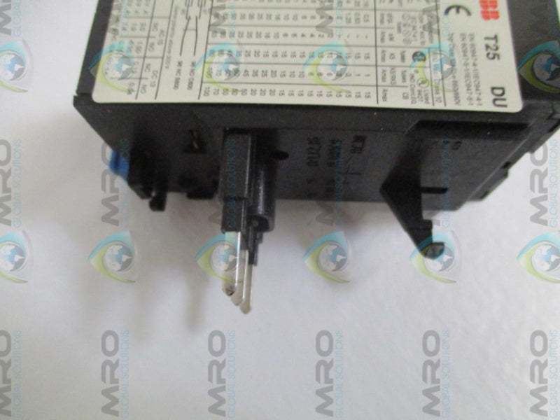 ABB T25DU2.4 GJZ2521201R0028 THERMAL OVERLOAD RELAY 1.7-2.4A NSMP