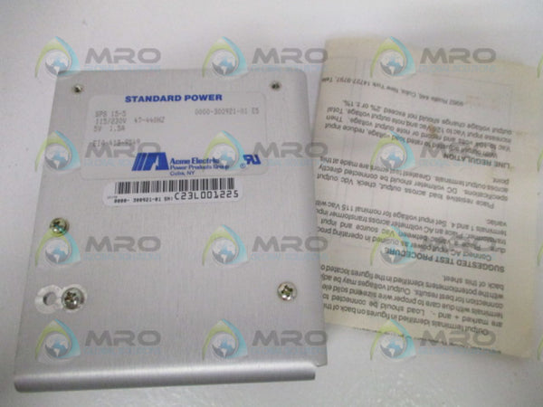 ACME SPS15-5 POWER SUPPLY 115/230V NSMP