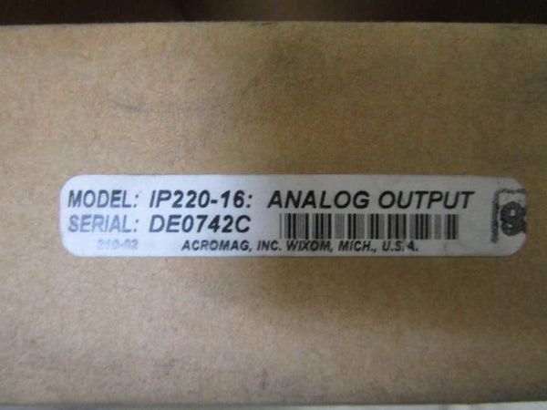 ACROMAG IP220-16 ANALOG OUTPUT NSMP