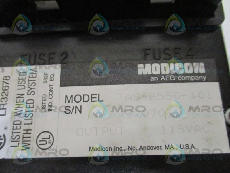 AEG MODICON AS-B550-101 OUTPUT MODULE REMAN