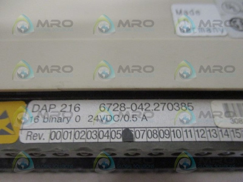 AEG DAP216 6728-042.270385 OUTPUT MODULE UNMP