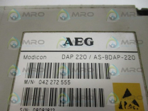 AEG MODICON DAP220/AS-BDAP-220 DISCRETE I/O MODULE (MISSING TERMINAL) UNMP
