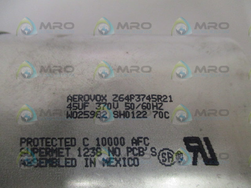 AEROVOX Z64P3745R21 370V AC MOTOR RUN/START CAPACITOR NSMP