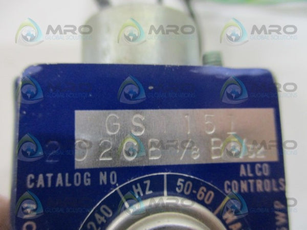 ALCO CONTROLS 202CB 1/8-B-5/32 GS1151 SOLENOID VALVE NSNP