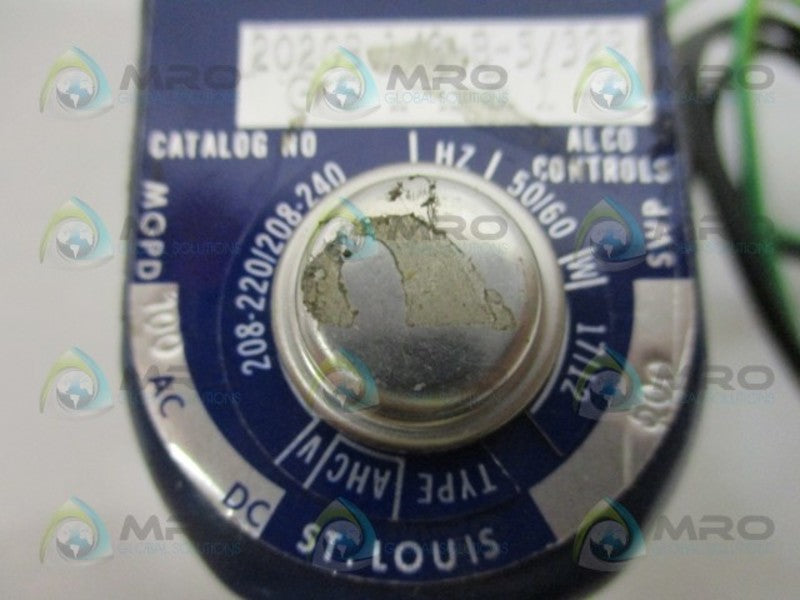 ALCO CONTROLS 202CB 1/8-B-5/32B GS1151-2 SOLENOID VALVE UNMP