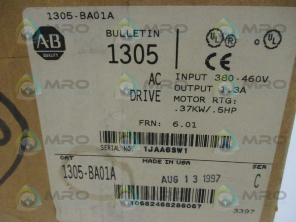 ALLEN BRADLEY 1305-BA01A SER. C AC DRIVE NSMP