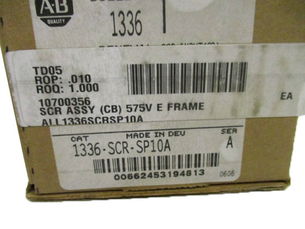 ALLEN BRADLEY 1336-SCR-SP10A SER. A NSMP