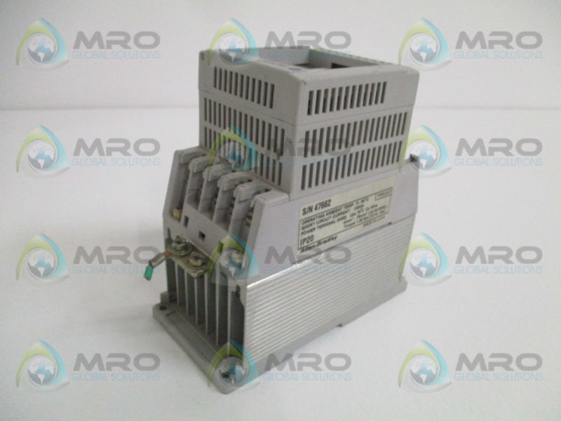 ALLEN BRADLEY 160-BA04NPS1 SER. A F/W 4.07 SPEED CONTROLLER (NO KEYPAD) UNMP
