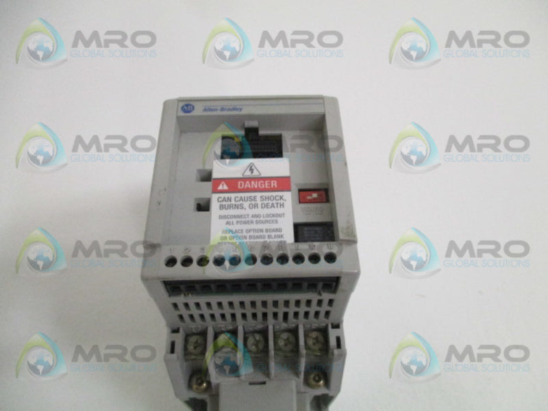 ALLEN BRADLEY 160-BA04NPS1 SER. A F/W 4.07 SPEED CONTROLLER (NO KEYPAD) UNMP
