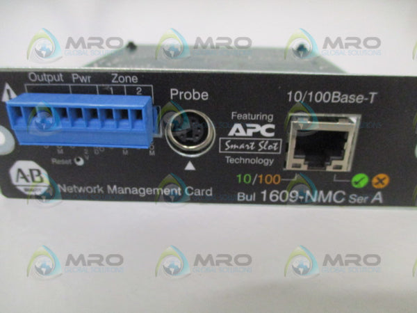 ALLEN BRADLEY 1609-NMC SER. A NETWORK MANAGEMENT CARD  NSMP