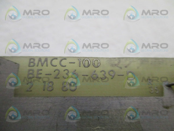 BALANCE ENGINEERING BMCC-100 BE-236-639-D CIRCUIT BOARD UNMP