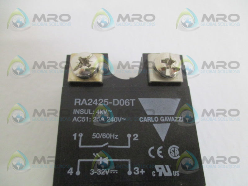 CARLO GAVAZZI RA2425-D06T SOLID STATE RELAY NSMP