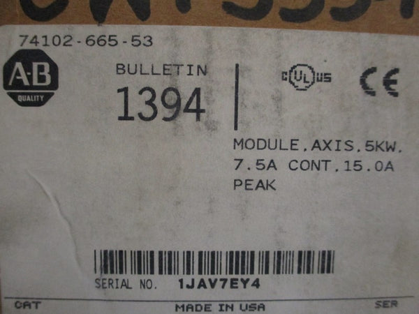 ALLEN BRADLEY 1394-AM07 SER. B 530/680VDC 8A REV. 23  NSMP
