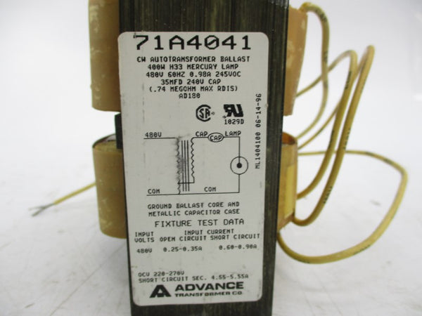 ADVANCE 71A4041-001D 480V NSMP