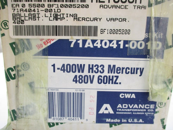 ADVANCE 71A4041-001D 480V NSMP