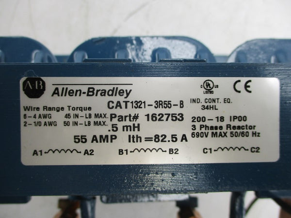 ALLEN BRADLEY 1321-3R55-B SER. A 690V 82.5A (BLUE) NSMP