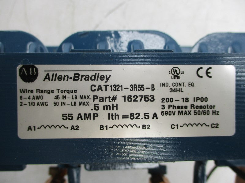 ALLEN BRADLEY 1321-3R55-B SER. A 690V 82.5A (BLUE) NSMP