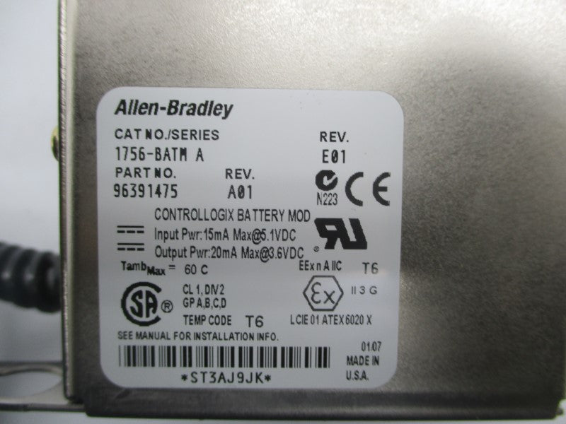 ALLEN BRADLEY 1756-BATM SER. A 5.1VDC REV.E01  NSMP
