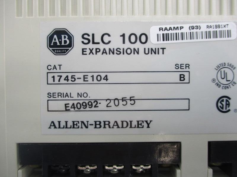 ALLEN BRADLEY 1745-E104 SER. B 10-30VAC/DC 15A NSNP