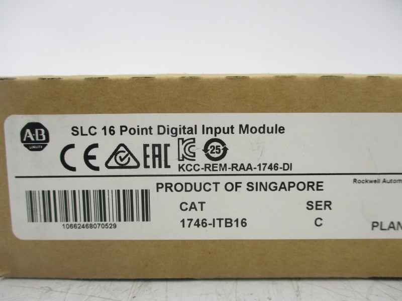 ALLEN BRADLEY 1746-ITB16 SER. C DATE: 2017 NSFS