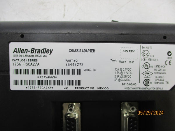 ALLEN BRADLEY 1756-PSCA2 SER. A 24VDC 2.8A NSMP