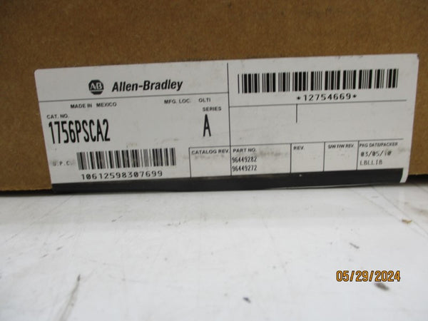 ALLEN BRADLEY 1756-PSCA2 SER. A 24VDC 2.8A NSMP