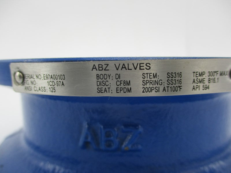 ABZ VALVES 1CD-97A 200PSI NSNP
