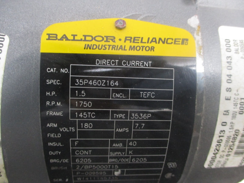 BALDOR 35P460Z164 180V 7.7A (AS PICTURED) UNMP