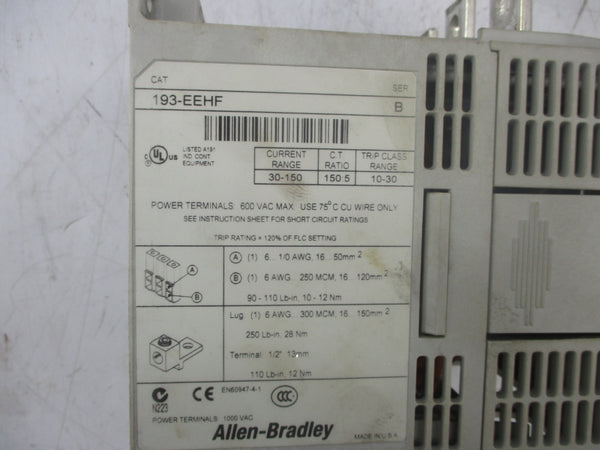 ALLEN BRADLEY 193-EEHF SER. B 600VAC UNMP