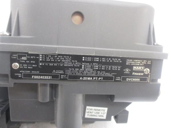 FISHER DVC6005 30VDC 145PSI NSMP