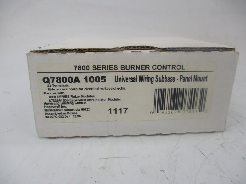 HONEYWELL Q7800A1005 REV. F NSMP