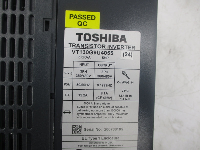 TOSHIBA VT130G9U4055 380/480V 12.2A NSNP