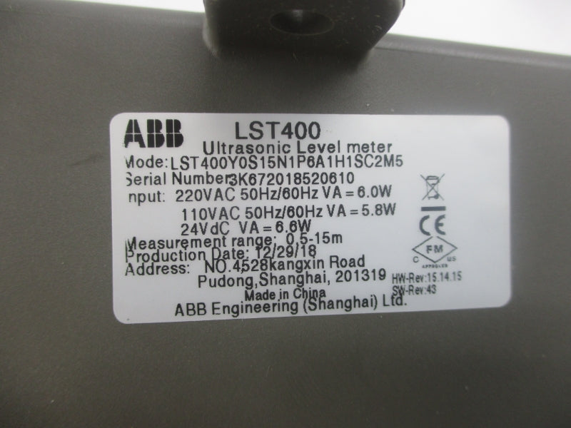 ABB LST400Y0S15N1P6A1H1SC2M5 110/220VAC NSMP